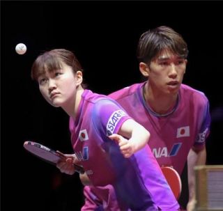 卓球、吉村・大藤組のメダル確定　世界選手権個人戦、混合４強入り