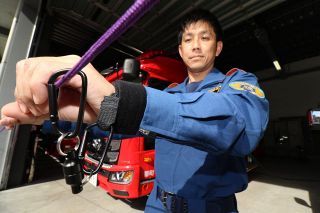 潜水救助中の二次災害防止へ　岡山市消防局が独自装備開発