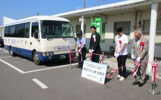 観光バス「長船だがし線」出発　瀬戸内市、８月から実証運行