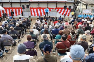 栗山氏後援会 事務所開き　浅口市長選