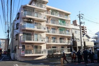 岡山・マンションから出火　１人死亡 住人男性か