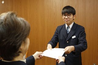 石田さん（吉備中央・加賀中３年）に県わかば賞　ボランティアに積極的参加