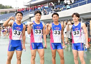 成・少年男子共通４００継の岡山５位 少男共通８００七村４位、成女４００障は葛原７位 青森国スポ陸上