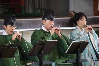 吉備楽の伝統受け継ぐ 小野盛匡さん　「経験積み担い手として成長したい」