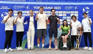 ニナー「全力で戦う」　トライアスロン横浜大会