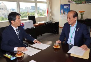 岡山市長「防災局」の設置要望　内閣府に被災リスク低さアピール