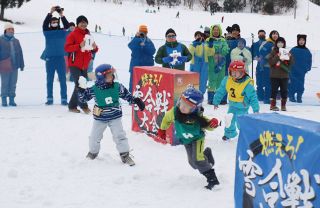 雪合戦や雪だるま作り楽しんで　来年２月 恩原高原スキー場でイベント