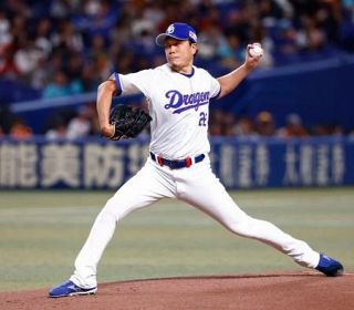 中２―１巨（２日）　中日が今季初勝利