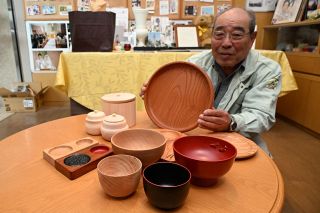 木工と漆塗りの共同作品展　１１月１～３日に美作で