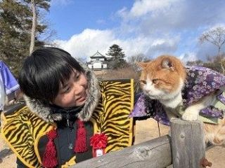 猫城主の一日家臣 村田さん体験　高梁・備中松山城 写真コンテスト副賞