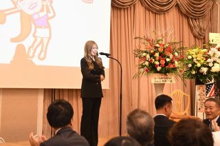 女子プロゴルフ桑木選手が岡山で感謝の集い「来季は優勝を」一層の飛躍誓う