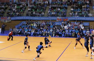 シーガルズ赤磐でホーム初戦　埼玉上尾に１－３　初白星ならず　バレーＳＶ女子