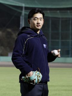 岡山ゆかりのプロ野球ルーキー（１）　楽天 徳山一翔（環太平洋大）