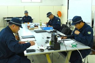 環太平洋大に代替本部　赤磐署、庁舎被災想定し訓練