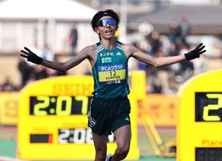 ２１歳の黒田朝日（青学大） 箱根の疲労で「状態５、６割」でもＭＧＣ切符 別府大分マラソン