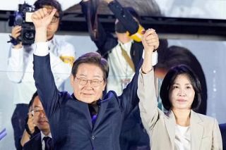韓国大統領に李在明氏　革新系勝利、日韓関係見通せず