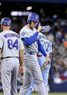 ドジャース大谷、打席は「作業」　単純明快、四球で記録へ