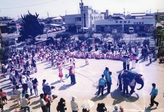 【サーカスメモリーズ】ゾウと綱引き　１９９５年１０月３日撮影