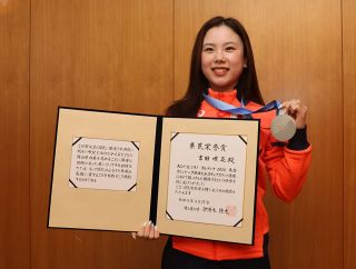 ミラノ冬季五輪銀の吉田選手に県民栄誉賞　岡山からの応援が支えに