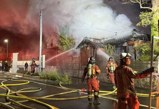 岡山市北区牟佐で未明に民家全焼　けが人なし