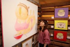 人間の欲望や嫉妬 コミカルに描く　アヤコイシ☆さん 福山で初個展