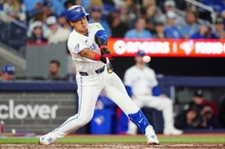 Ｂジェイズ岡本、開幕戦で初安打　菊池が先発、大谷は１番