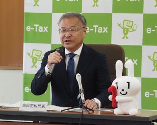 「納税者目線で利便性向上を」　高松国税局長の祝氏が着任会見