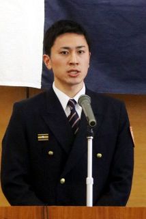 加茂出張所 岸本達也さん最優秀賞　津山圏域消防の若手 意見発表会