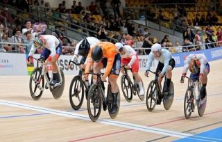 中野、男子ケイリンで銅　世界自転車トラック第２日