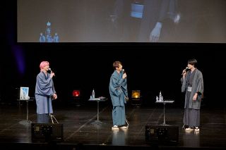 佐久間大介＆梶裕貴＆内山昂輝、着物で登壇　『風を継ぐもの』新情報が発表