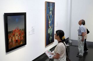 岡山県立美術館「サーカス展」２３日まで　郷土出身画家も人気