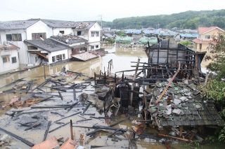 二重の被害も犠牲者なし　総社市下原地区