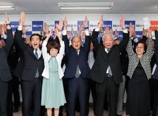 岡山市長選、大森氏４選確実