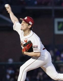 前田健がアクシデント降板　右ふくらはぎ痛めた様子