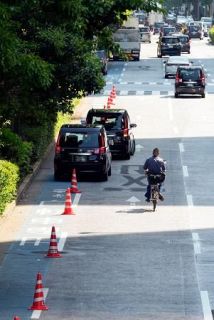 【自転車青切符】効果実感も周知課題　歩道通行に不安の声