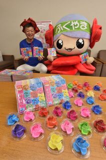 平和願う福山「折りばら」セット刷新　工程簡略化、初心者も作りやすく