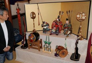 戦前の五月人形にスポット　倉敷 難波家本宅で特別展