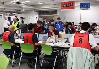集中豪雨を想定し対応確認　岡山県など合同訓練