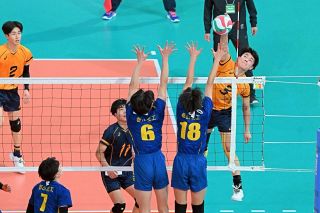 岡山東商７年ぶり白星 全日本高校バレー開幕