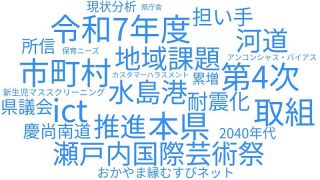 第４次の県政中期計画に意気込み　岡山知事の提案理由説明ＡＩ分析