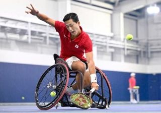 小田凱人「圧倒的な力見せる」　アジアパラ車いすテニス代表合宿
