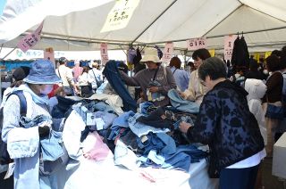ジーンズや子ども服など即売　倉敷 児島 ２５、２６日「せんいさい」