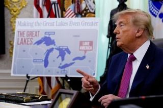 「アメリカ湖」に改称指示　トランプ氏、カナダと対立
