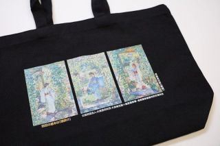 名画のトートバッグで防犯訴える　倉敷署、大原美術館と協力し配布