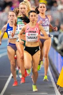 女子３千メートルで田中希１０位　世界室内陸上第２日