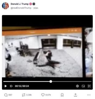 トランプ氏「憲法に対する攻撃」　記者会見で非難、自ら動画を投稿