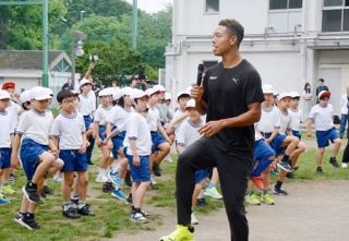 サニブラウン「満員の国立が夢」　世界陸上へアピール