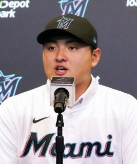 「わくわくが一番強い」　佐々木麟太郎、入団会見で抱負