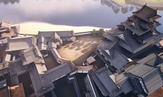 江戸期の岡山城　ＣＧで再現　３日から天守で上映