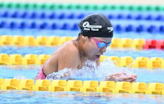 女子２００平 中村（古城池）３連覇　中国高校水泳選手権